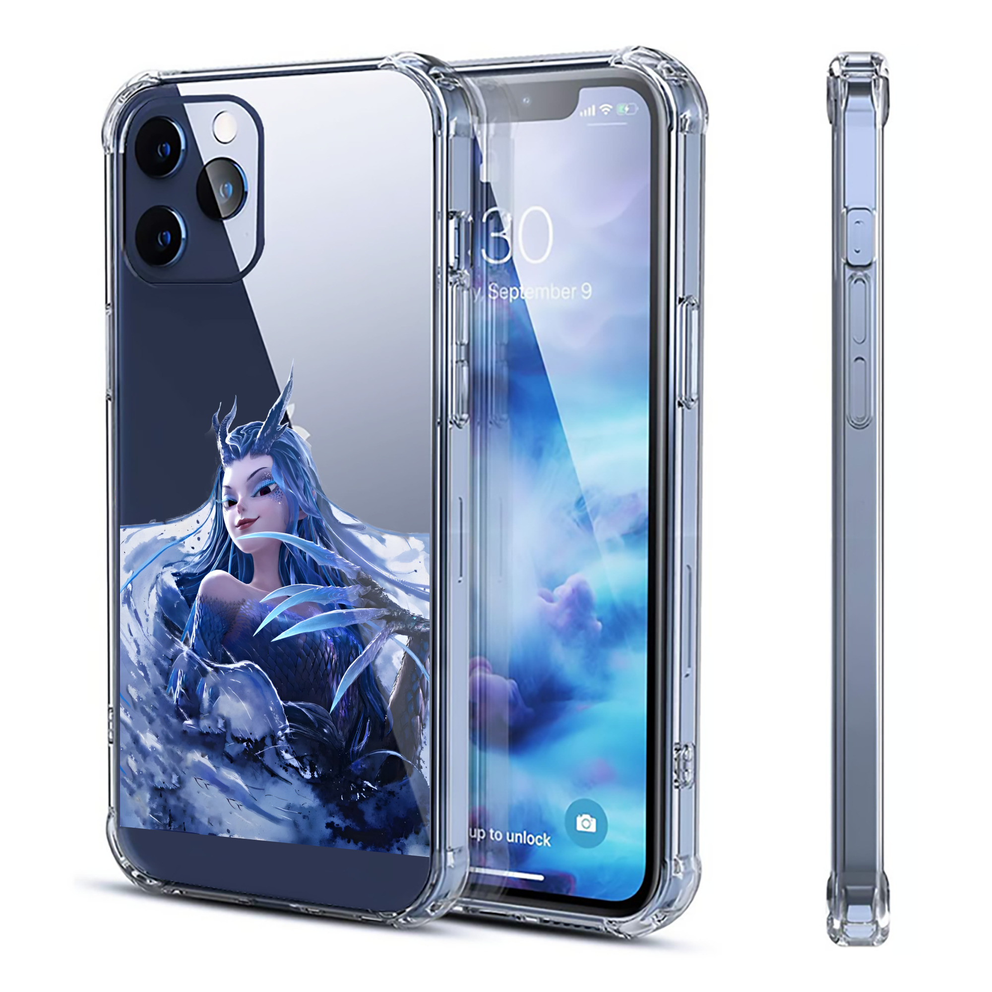 （画像用） Ne Zha 2 ナタ 魔童の大暴れ 【iPhone 12シリーズ対応】透明スマホケース（クリアソフトケース）